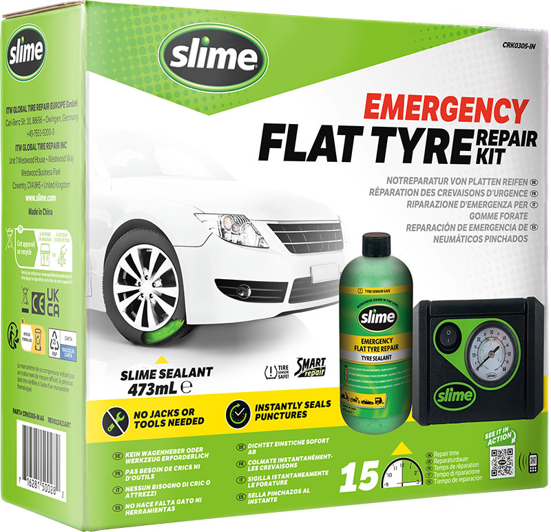 Slime Flat Tyre Repair Kit – Polo-automatická opravná auto sada